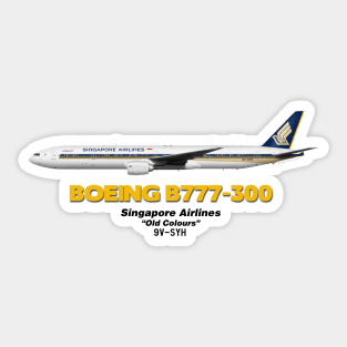 Boeing B777-300 - Singapore Airlines "Old Colours" Sticker